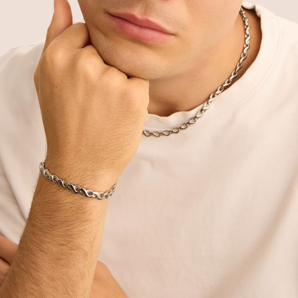 Bracciale Catena Man Code Acciaio