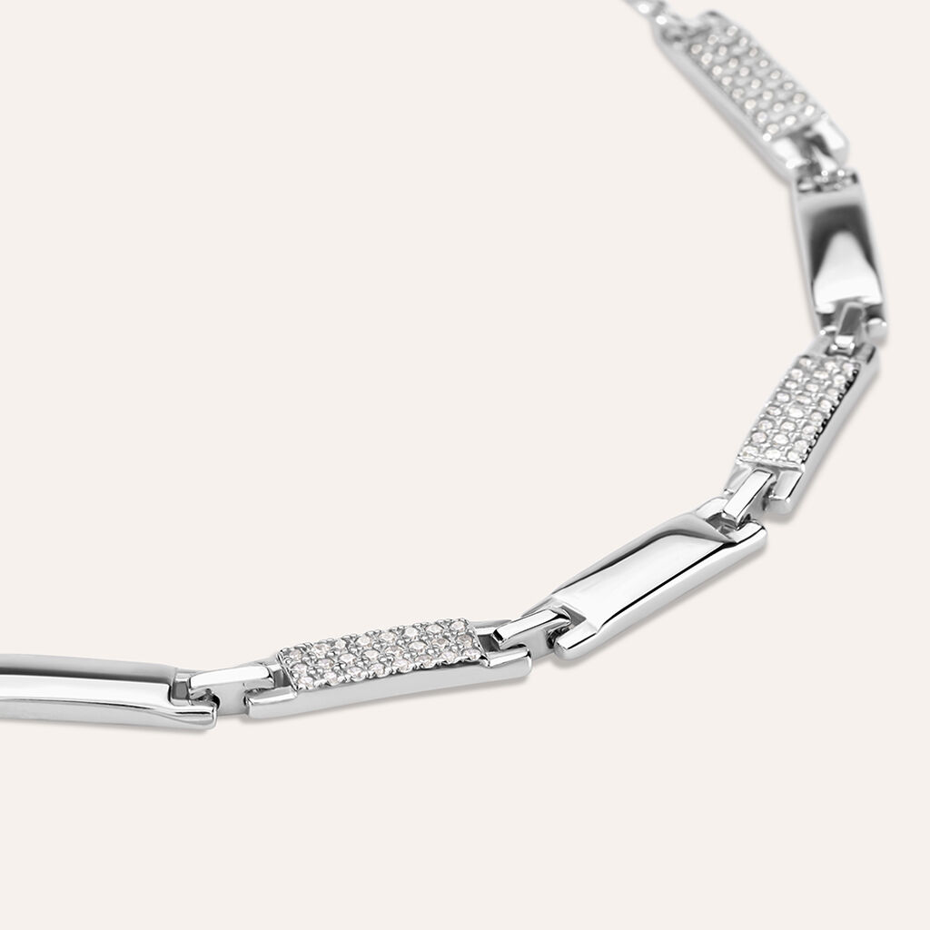 Bracciale Silver Shine Argento Rodiato Cubic Zirconia