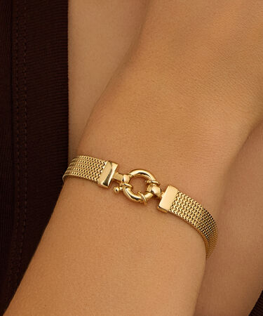 Bracciale Catena Silver Collection Argento Dorato