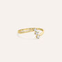 Anello Trilogy Diamade Glam Oro Giallo Diamante Lab-Grown