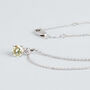 Collana Doppio Punto Luce Diamade Oro Bianco Diamante Lab-Grown