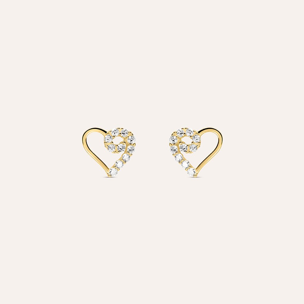 Orecchini Lobo Bon Ton Oro Giallo Cubic Zirconia - Orecchini a Lobo Donna | Stroili