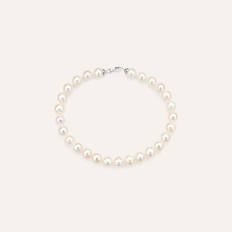 Bracciale Gabrielle Oro Bianco Perla D'Acqua Dolce - Bracciali Donna | Stroili