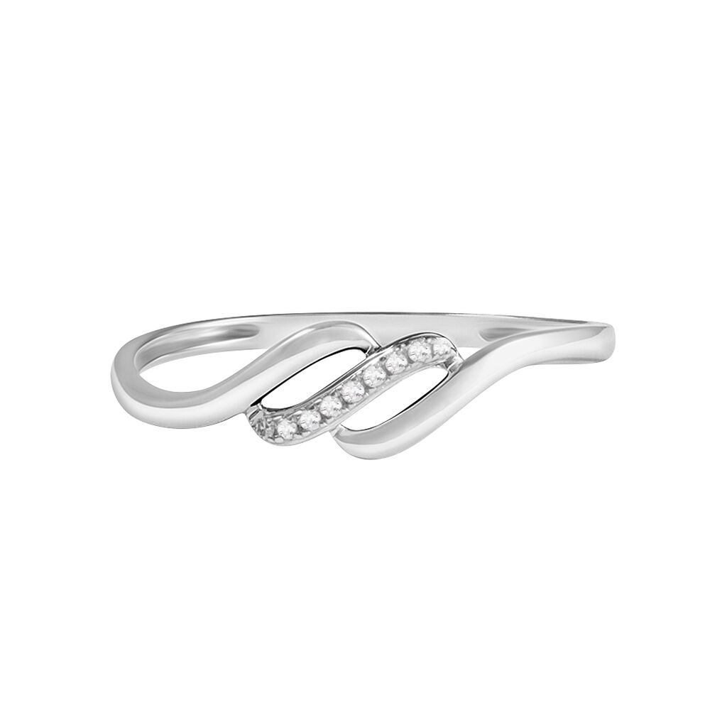 Anello Fantasia Sophia Oro Bianco Diamante - Anelli con Pietre Donna | Stroili