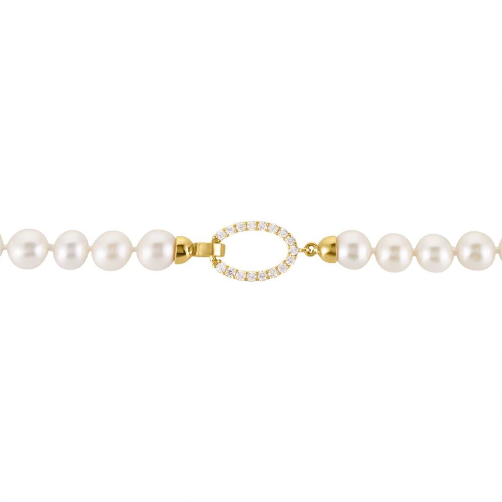 Collana Gabrielle Oro Giallo Perla D'Acqua Dolce - Collane Donna | Stroili
