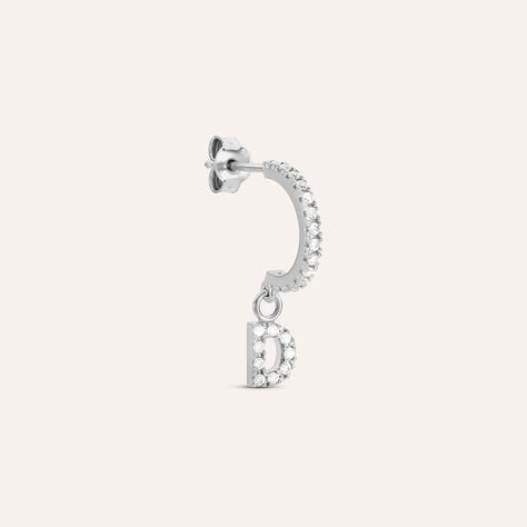 Mono Orecchino A Cerchio Silver Moments Argento Rodiato Cubic Zirconia - Mono Orecchino Donna | Stroili