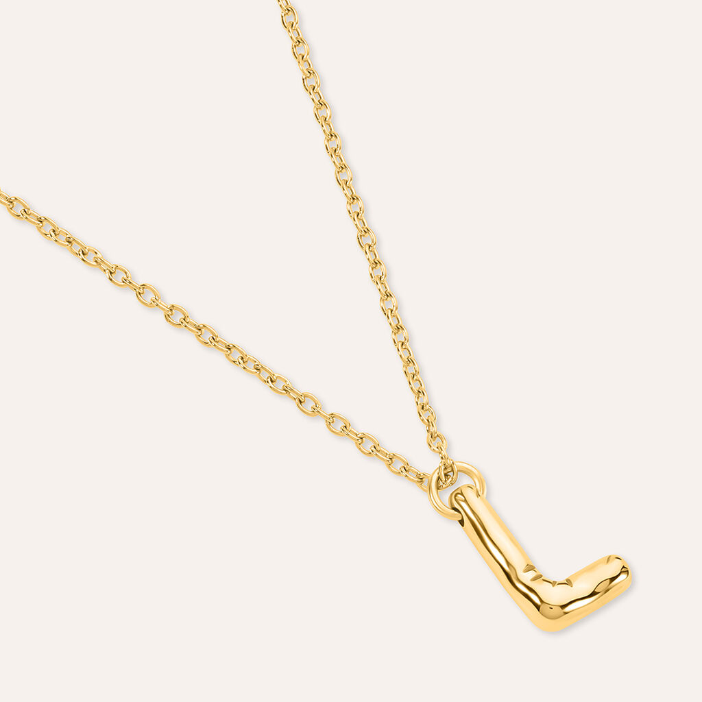 Collana Radiance Acciaio Dorato