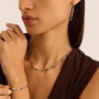 Bracciale Tennis Romantic Shine Ottone Bianco Cristallo