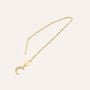 Mono Orecchino Pendente Saliscendi Beverly Oro Giallo Cubic Zirconia