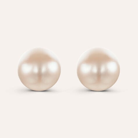 Orecchini Lobo Gabrielle Oro Bianco Perla D'Acqua Dolce - Orecchini a Lobo Donna | Stroili