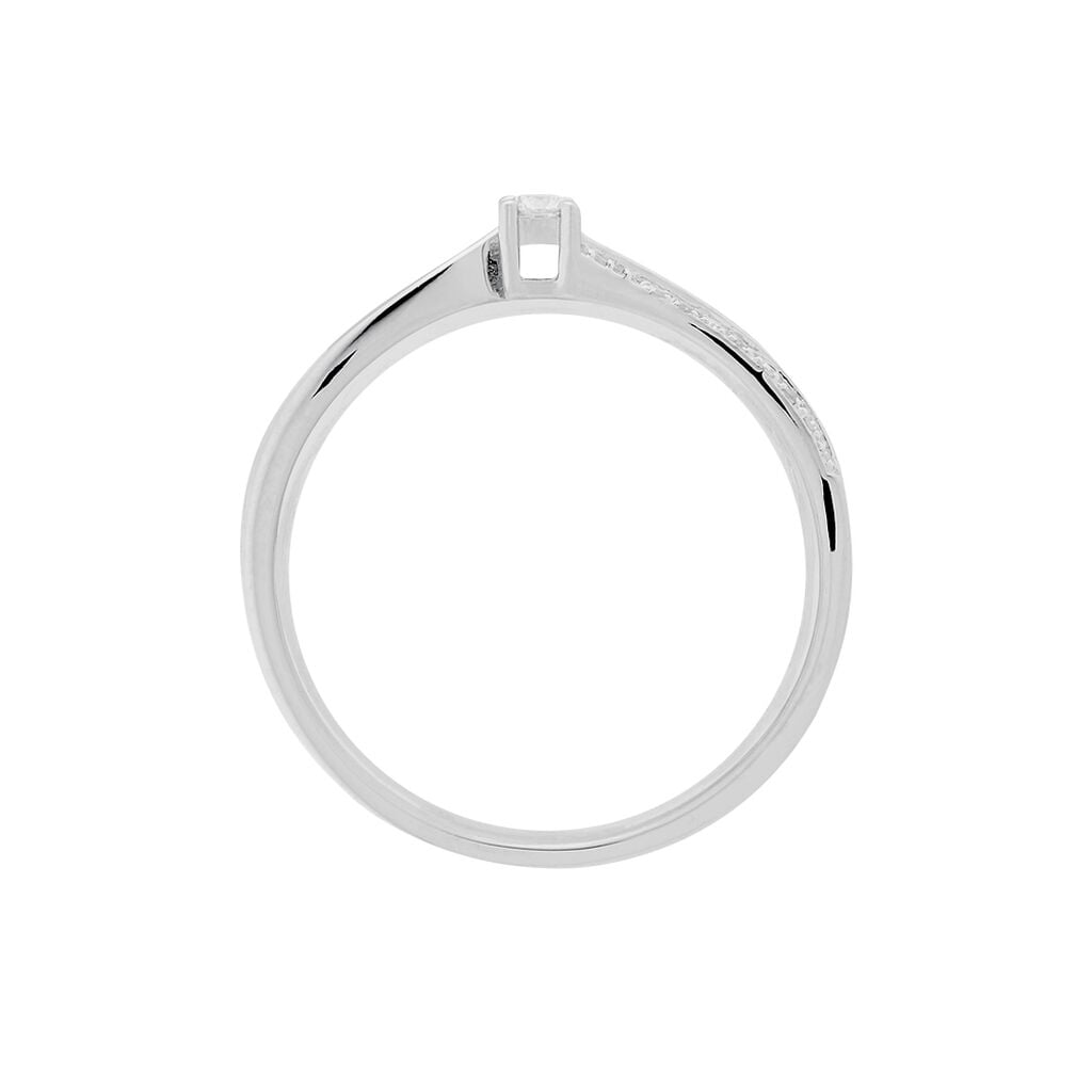 Anello Solitario Grace Oro Bianco Diamante