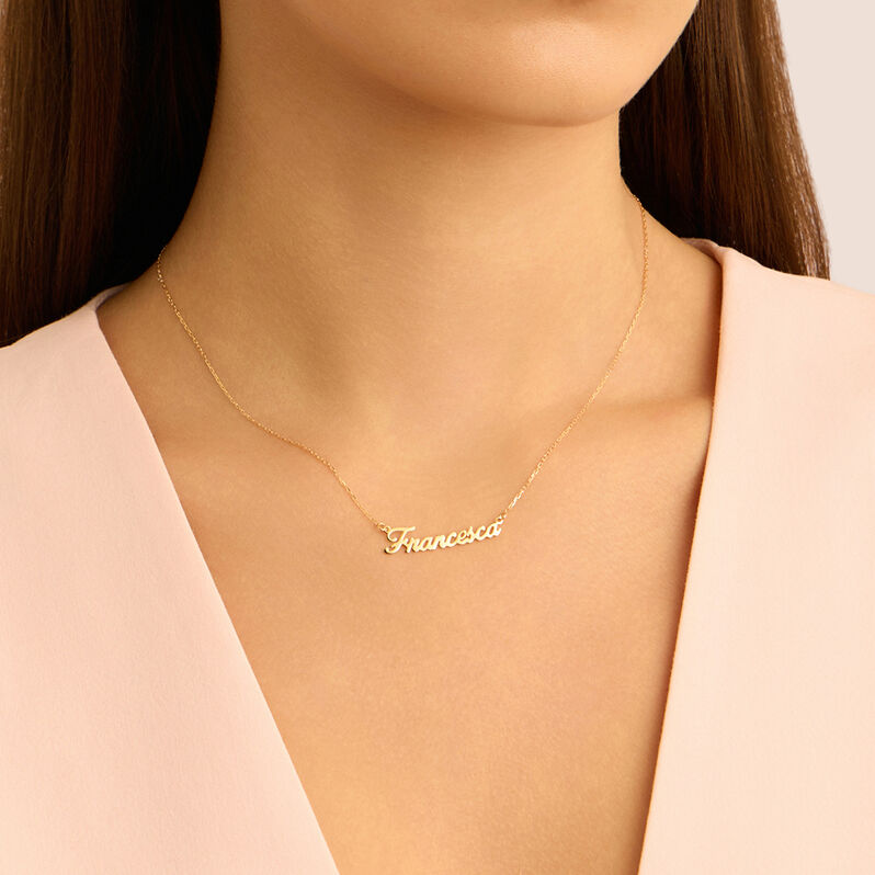 Collana Francesca Gold Names Oro Giallo - Collane Unisex | Stroili