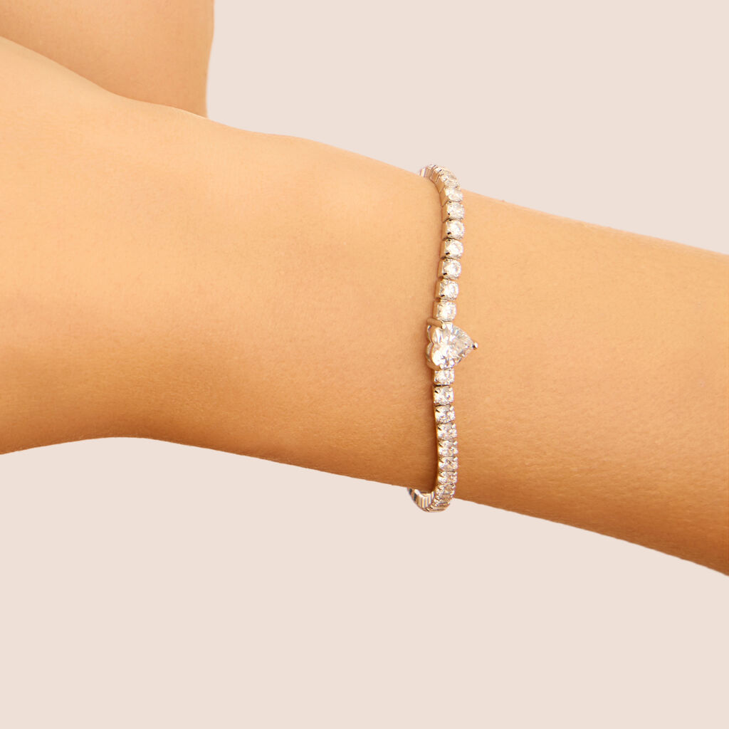 Bracciale Tennis Silver Elegance Argento Rodiato Cubic Zirconia
