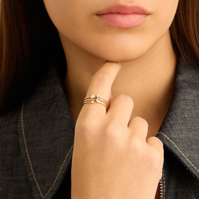 Anello Fascia Diamade Glam Oro Giallo Diamante Lab-Grown - Anelli Donna | Stroili