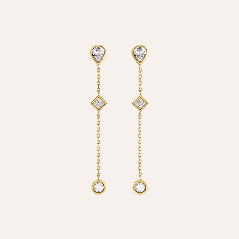 Orecchini Pendenti Claire Oro Giallo Cubic Zirconia - Orecchini Pendenti Donna | Stroili