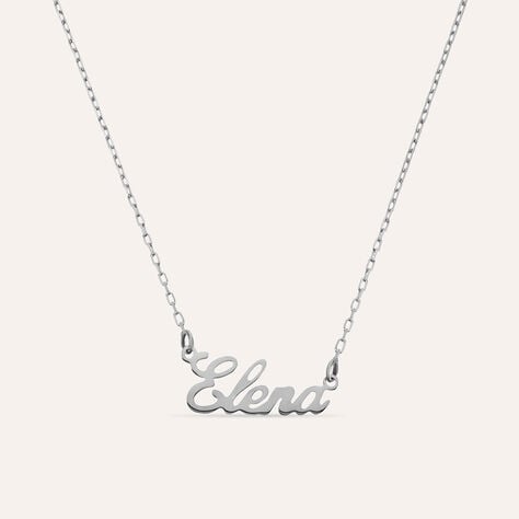 Collana Elena Gold Names Oro Bianco - Collane Unisex | Stroili