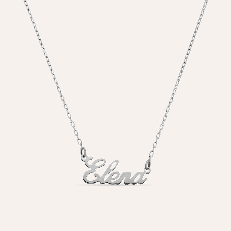 Collana Elena Gold Names Oro Bianco - Collane Unisex | Stroili