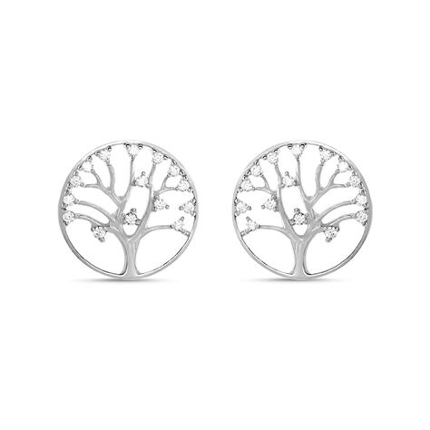 Orecchini Lobo Silver Moments Argento Bianco Cubic Zirconia - Orecchini a Lobo Donna | Stroili