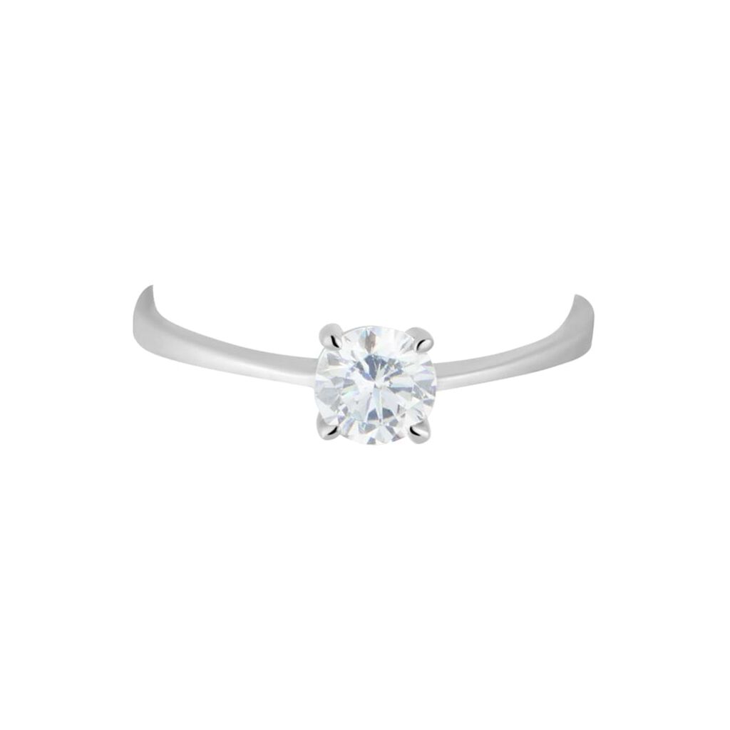 Anello Solitario Claire Oro Bianco Cubic Zirconia - Anelli con Pietre Donna | Stroili
