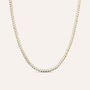 Collana Tennis Silver Glow Argento Dorato Cubic Zirconia