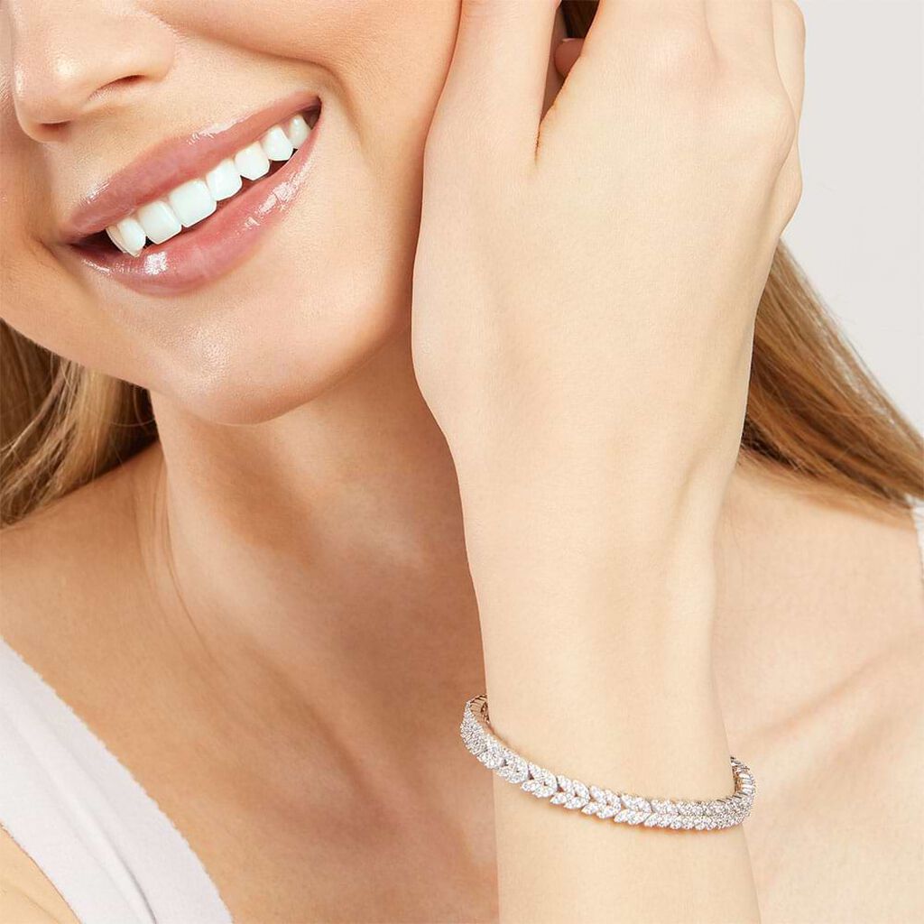 Bracciale Tennis Silver Elegance Argento Rodiato Cubic Zirconia - Bracciali Tennis Donna | Stroili