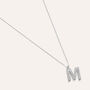 Collana Diamond Letters Oro Bianco Diamante