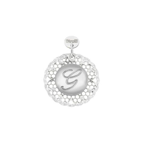 Charm in argento rodiato e glitter - Charms Donna | Stroili