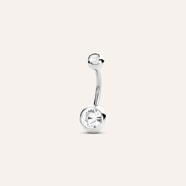 Piercing Ombelico Moonlight Acciaio Cristallo