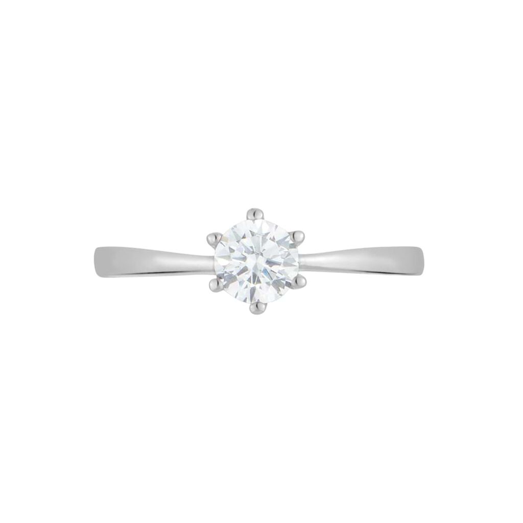 Anello Solitario Claire Oro Bianco E Cubic Zirconia - Anelli con Pietre Donna | Stroili