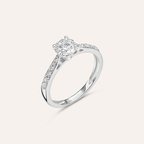 Anello Solitario Diamade Oro Bianco Diamante Lab-grown - Anelli con Pietre Donna | Stroili