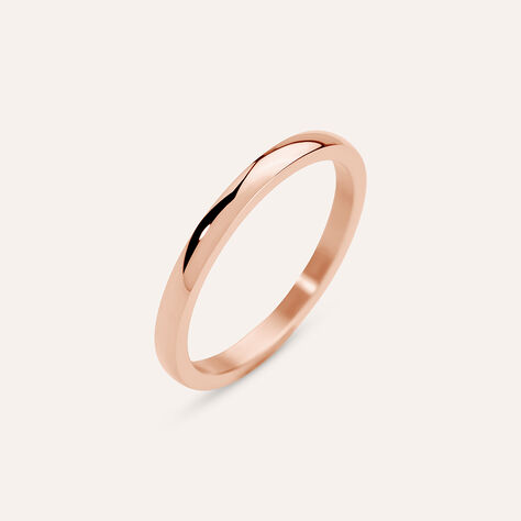 Anello Fedina Sunrise Acciaio Rosa - Anelli con Incisione Donna | Stroili