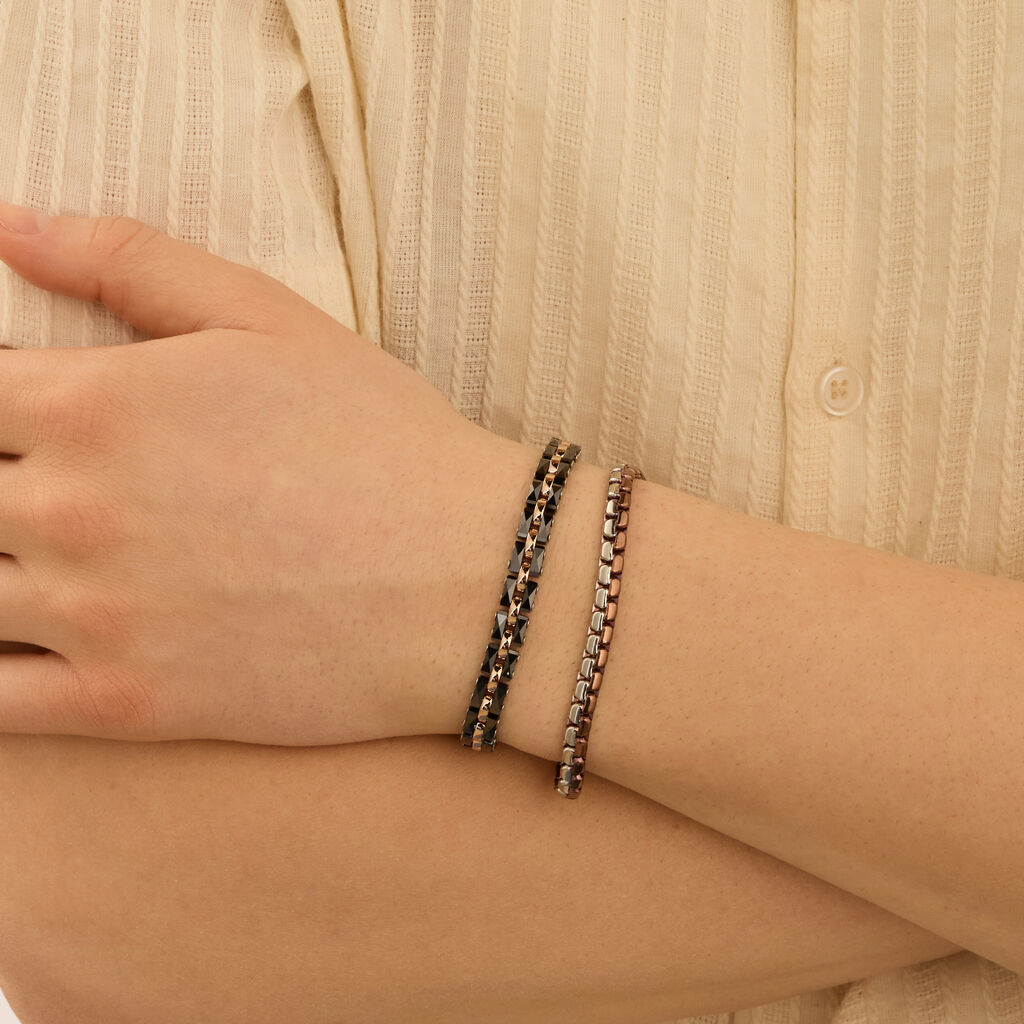 Bracciale Catena Man Code Acciaio Bicolore - Bracciali Uomo | Stroili