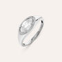 Anello Solitario Desideria Argento Nobile Rodiato Cubic Zirconia
