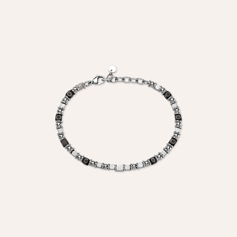 Bracciale Man Code Acciaio Ematite - Bracciali Uomo | Stroili