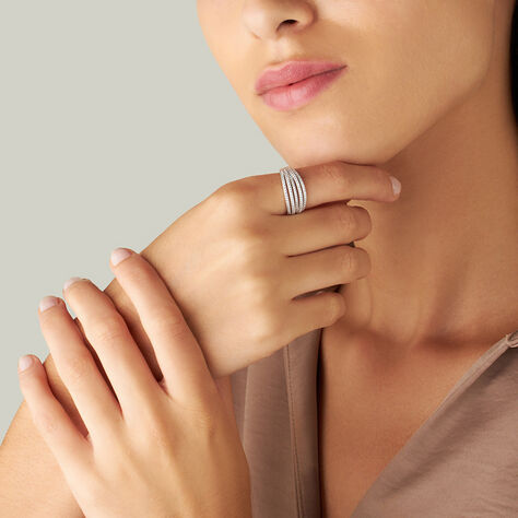 Anello Fantasia Silver Shine Argento Rodiato Cubic Zirconia - Anelli con Pietre Donna | Stroili