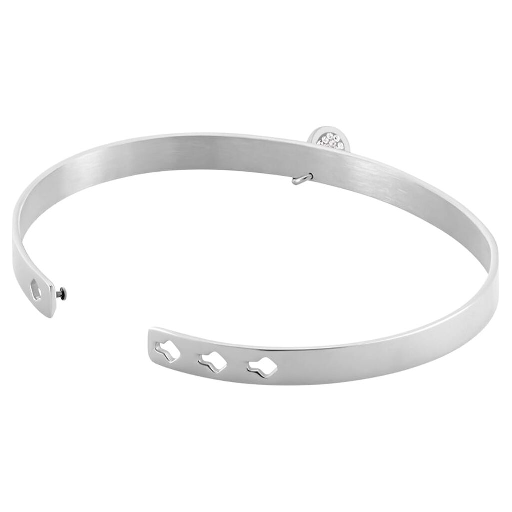 Bangle Lady Message Acciaio Cristallo - Bracciali Rigidi Donna | Stroili