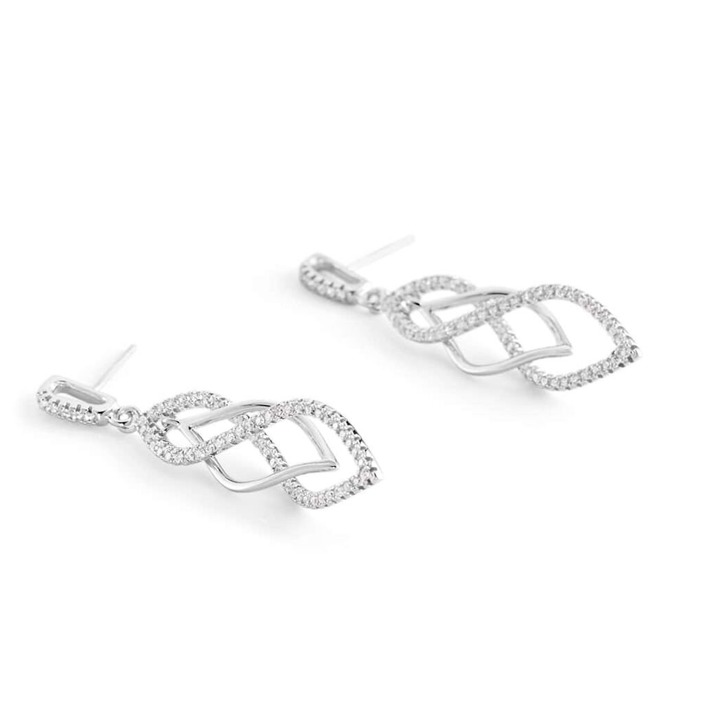 Orecchini Pendenti Silver Shine Argento Rodiato Cubic Zirconia - Orecchini Pendenti Donna | Stroili