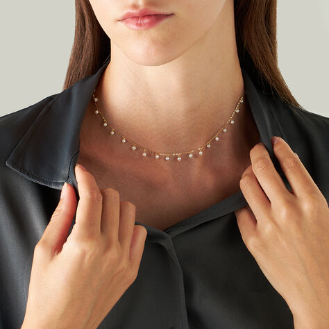 Collana Gabrielle Oro Giallo E Perle - Collane Donna | Stroili