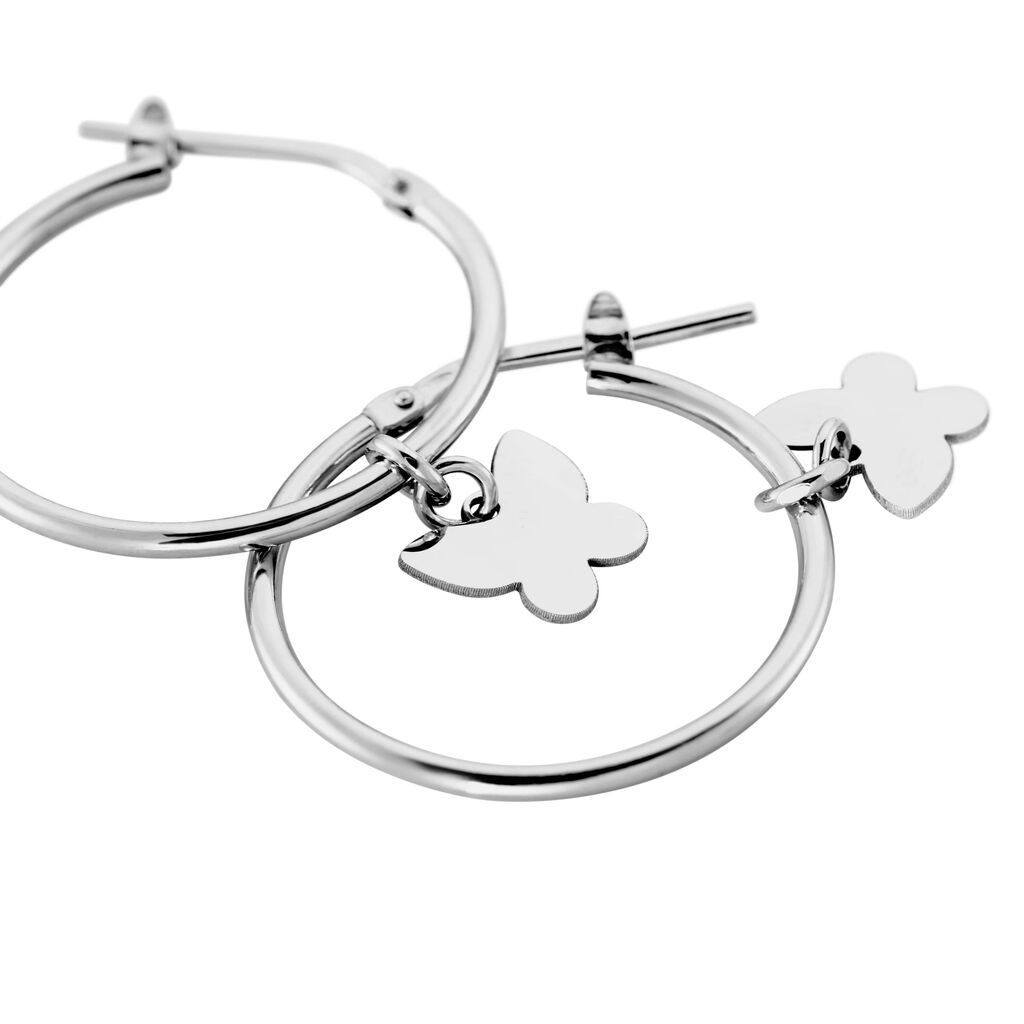 Orecchini A Cerchio Silver Collection Argento Rodiato - Orecchini a Cerchio Donna | Stroili