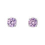 Orecchini Lobo Punto Luce Silver Rainbow Argento Rodiato Cubic Zirconia