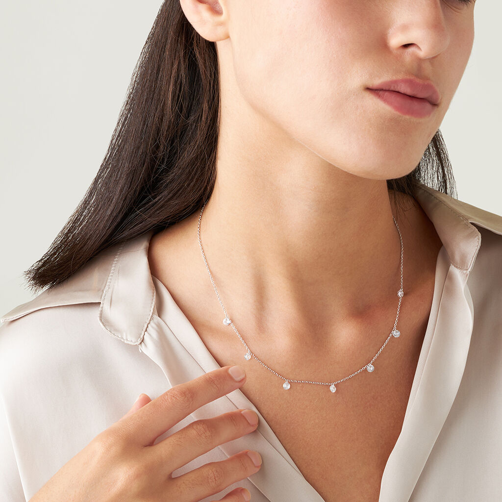 Collana Silver Elegance Argento Rodiato Cubic Zirconia - Collane Donna | Stroili