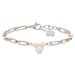 Bracciale Mickey Mouse & Friends Acciaio Bicolore Bianco / Rosa Cristallo - Bracciali Donna | Stroili