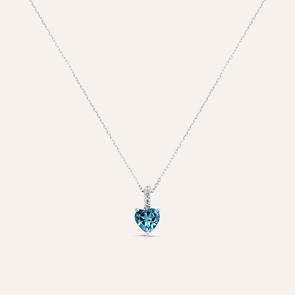 Collana Punto Luce Amélie Oro Bianco Topazio Cubic Zirconia - Collane Punto Luce Donna | Stroili