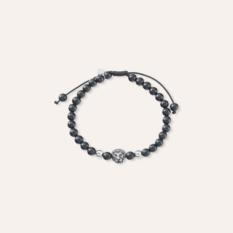 Bracciale Man Code Acciaio Bicolore Bianco / Nero Onice - Bracciali Uomo | Stroili