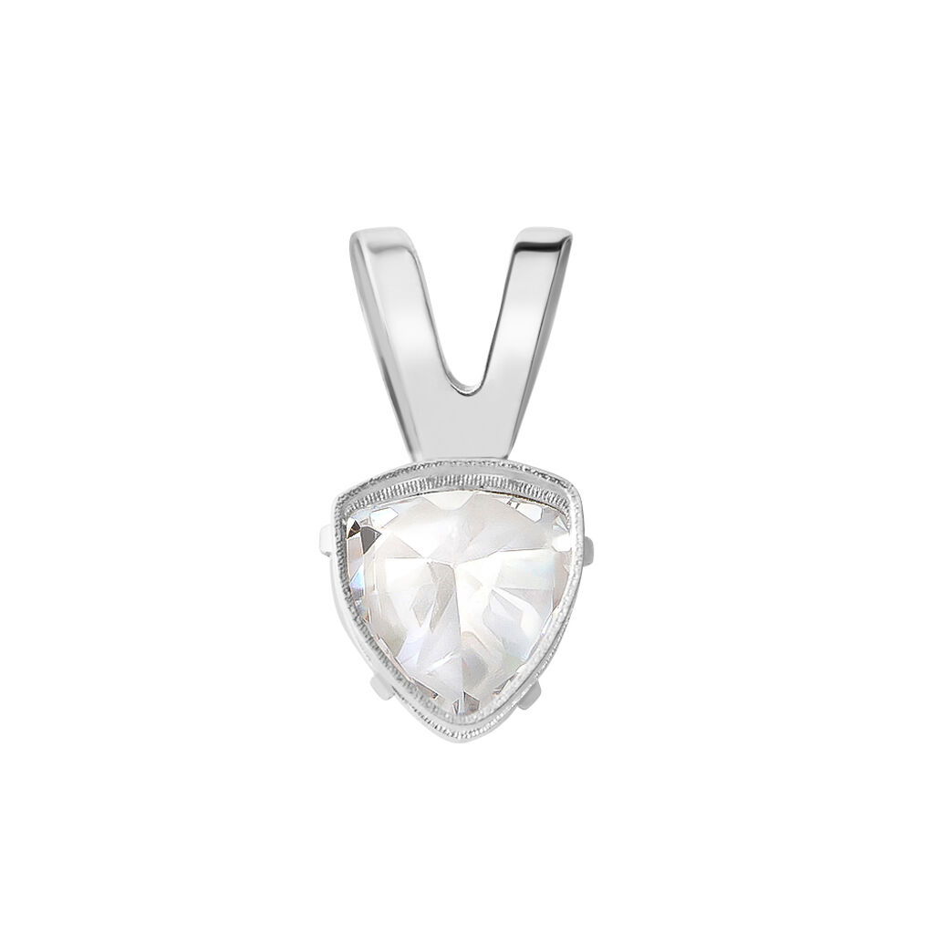 Pendente Punto Luce Poème Oro Bianco Cubic Zirconia - Ciondoli Donna | Stroili