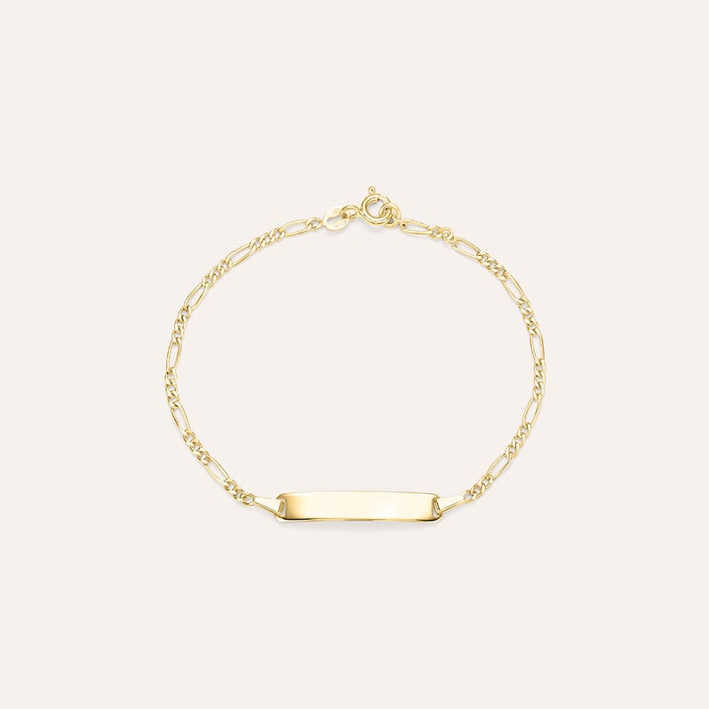 Bracciale Con Targhetta Religious Gold Oro Giallo - Bracciali Bambino | Stroili