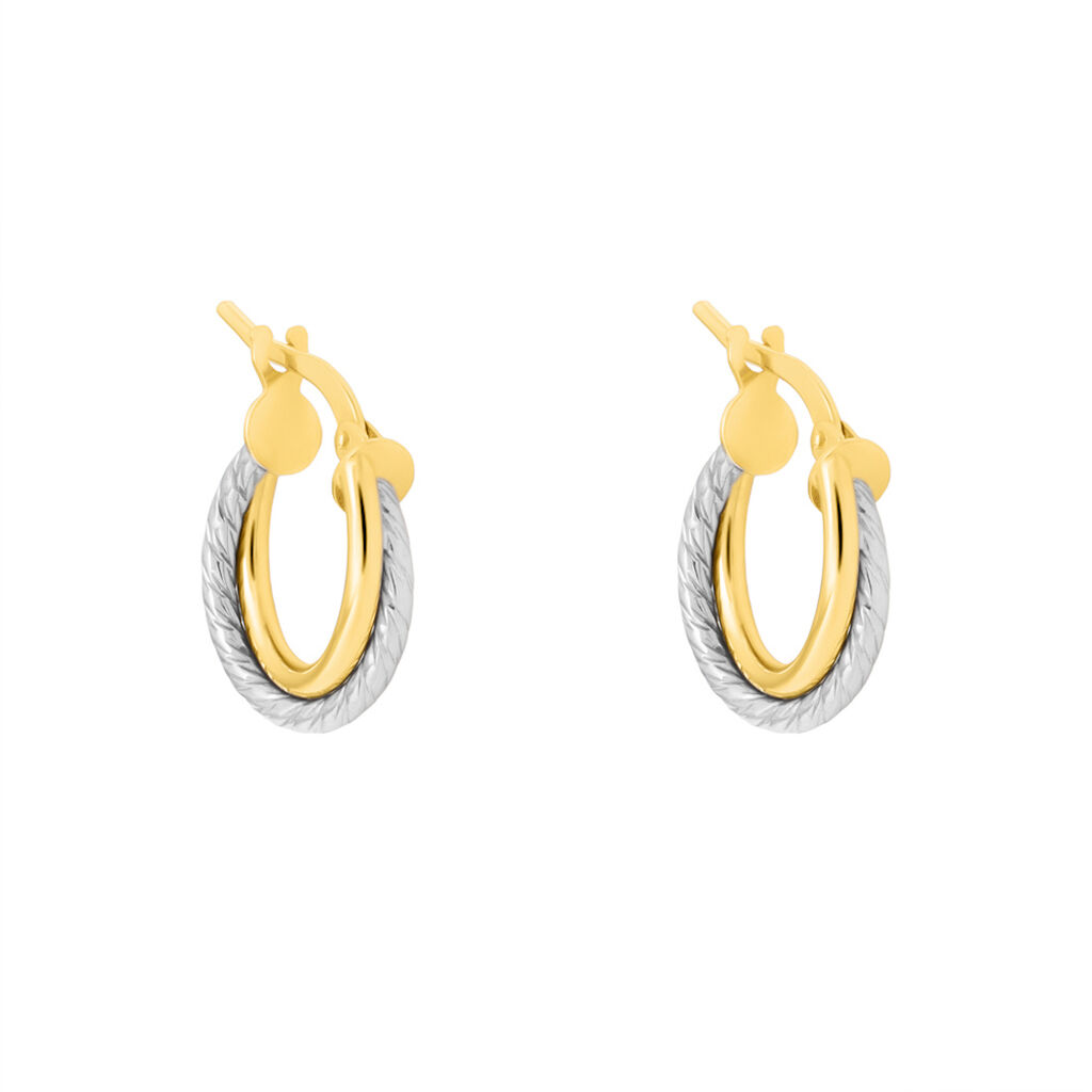 Orecchini A Cerchio Toujours Oro Bicolore - Orecchini a Cerchio Donna | Stroili