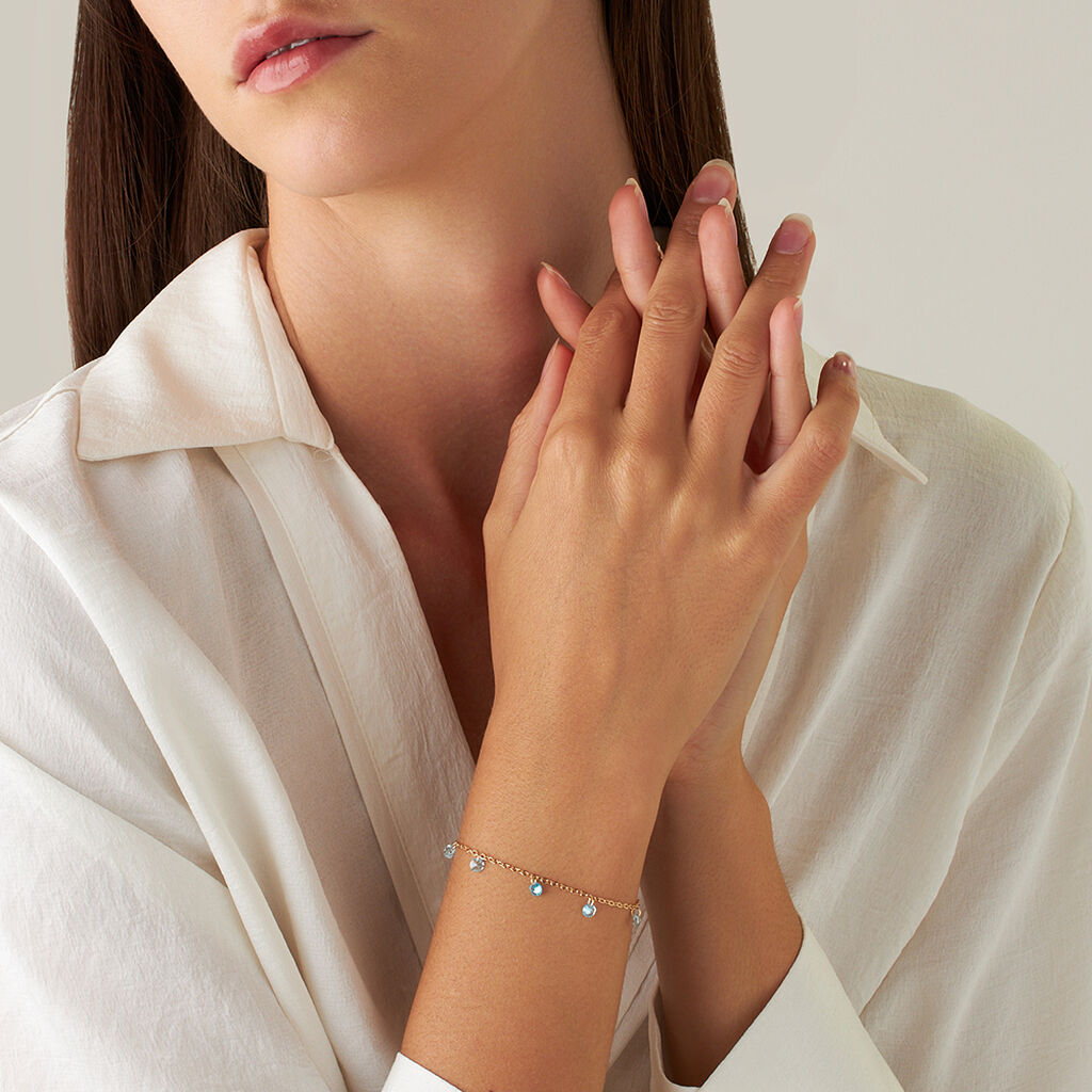 Bracciale Multi Punto Luce Golden Dream Placcato Oro Giallo Cubic Zirconia - Bracciali Amicizia Donna | Stroili