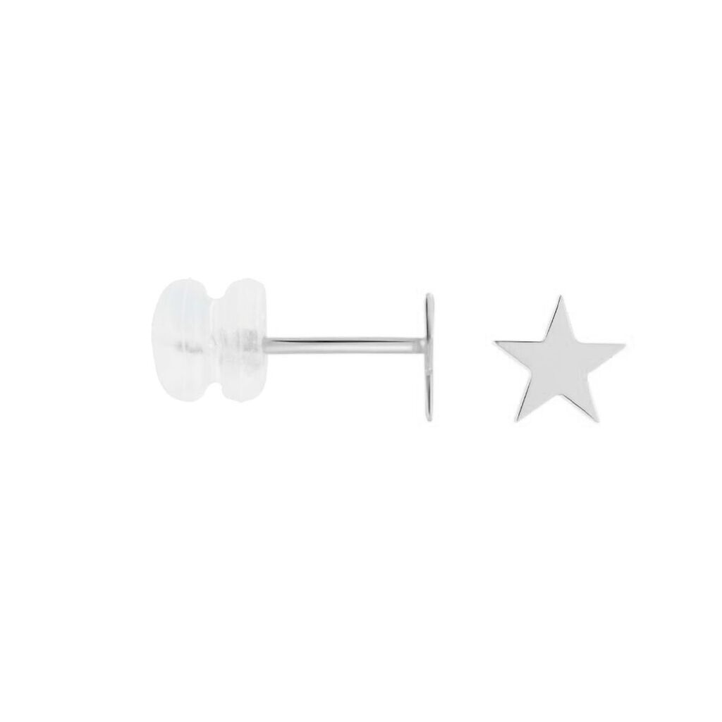 Orecchini Lobo Bon Ton Oro Bianco - Orecchini a Lobo Donna | Stroili