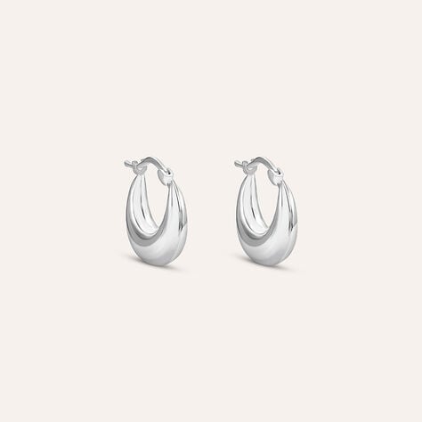 Orecchini A Cerchio Silver Collection Argento Rodiato - Orecchini a Cerchio Donna | Stroili